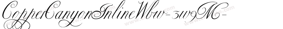 CopperCanyonInlineWbw-3w9M字体转换