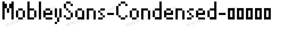 MobleySans-Condensed字体转换