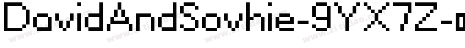DavidAndSovhie-9YX7Z字体转换