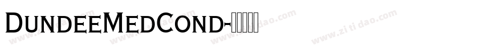 DundeeMedCond字体转换