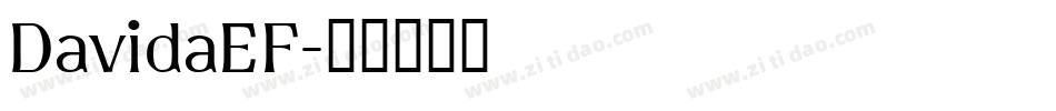 DavidaEF字体转换