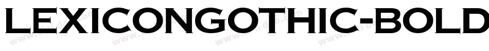 LexiconGothic-Bold字体转换