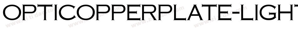 OPTICopperplate-Light字体转换