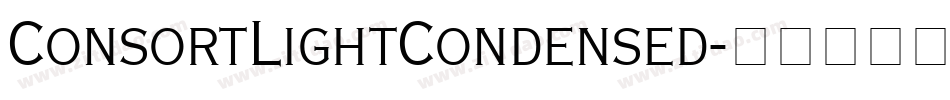 ConsortLightCondensed字体转换
