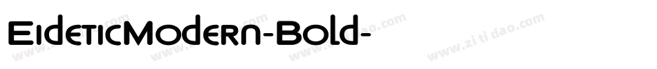 EideticModern-Bold字体转换