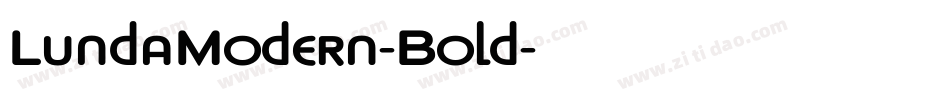 LundaModern-Bold字体转换