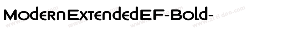 ModernExtendedEF-Bold字体转换