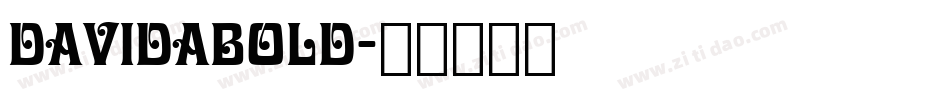 DavidaBold字体转换
