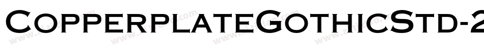 CopperplateGothicStd-29AB字体转换