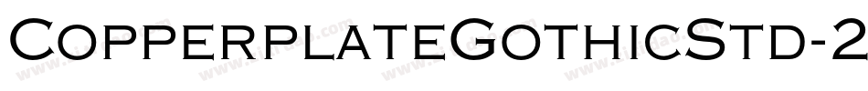 CopperplateGothicStd-29AB字体转换