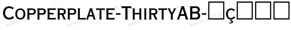 Copperplate-ThirtyAB字体转换