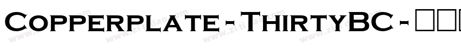 Copperplate-ThirtyBC字体转换