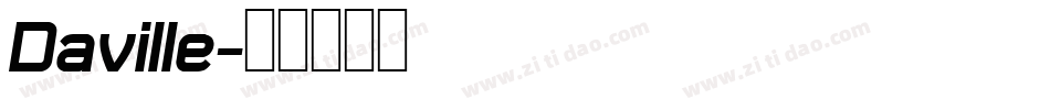 Daville字体转换