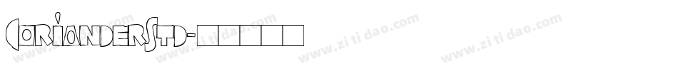 CorianderStd字体转换