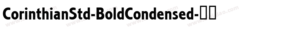 CorinthianStd-BoldCondensed字体转换