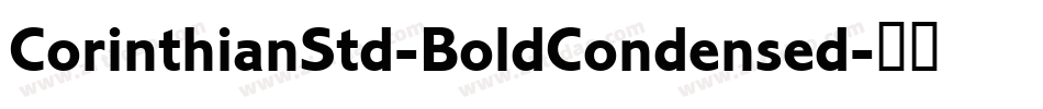 CorinthianStd-BoldCondensed字体转换
