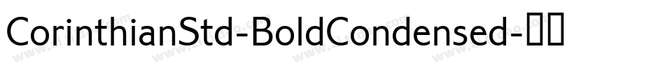 CorinthianStd-BoldCondensed字体转换