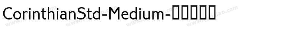 CorinthianStd-Medium字体转换
