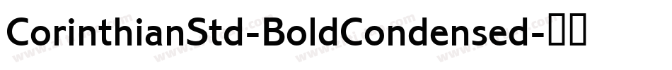 CorinthianStd-BoldCondensed字体转换