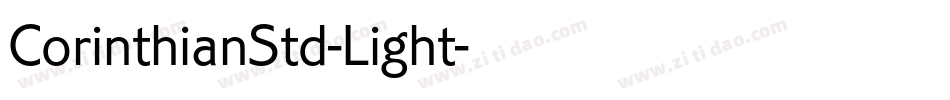 CorinthianStd-Light字体转换