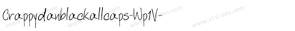 Crappydanblackallcaps-Wp1V字体转换
