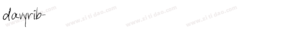 davyrib字体转换