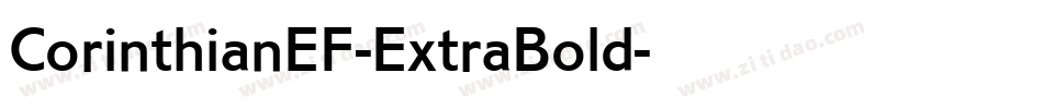 CorinthianEF-ExtraBold字体转换