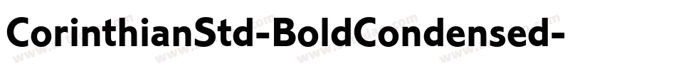 CorinthianStd-BoldCondensed字体转换