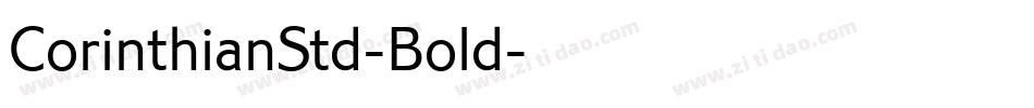 CorinthianStd-Bold字体转换
