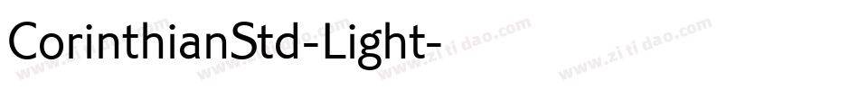 CorinthianStd-Light字体转换