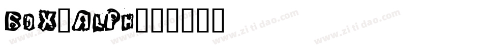 BOX-ALPH字体转换