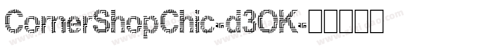 CornerShopChic-d3OK字体转换