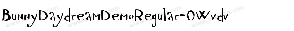 BunnyDaydreamDemoRegular-0Wvdv字体转换