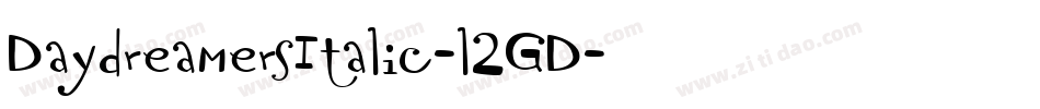 DaydreamersItalic-l2GD字体转换