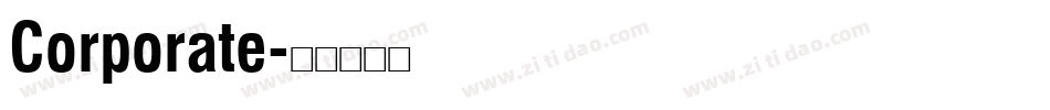 Corporate字体转换