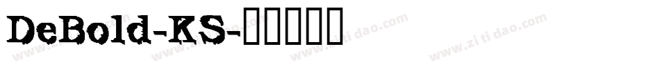 DeBold-KS字体转换