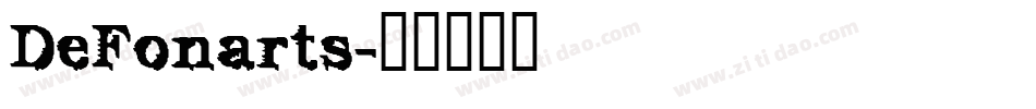 DeFonarts字体转换
