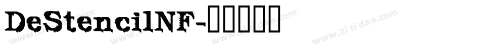 DeStencilNF字体转换