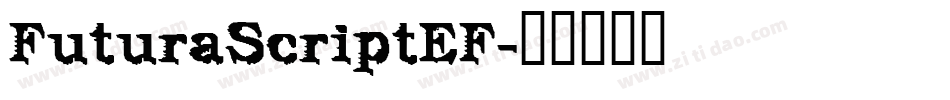 FuturaScriptEF字体转换