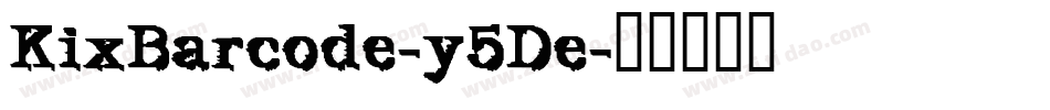 KixBarcode-y5De字体转换