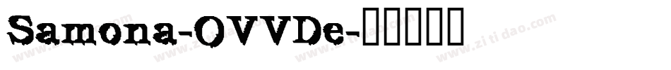 Samona-OVVDe字体转换