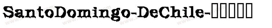 SantoDomingo-DeChile字体转换