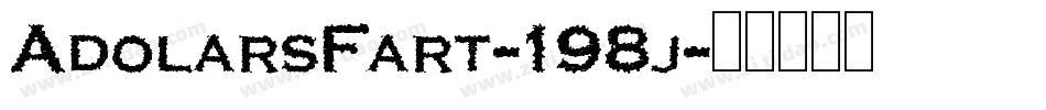AdolarsFart-198j字体转换