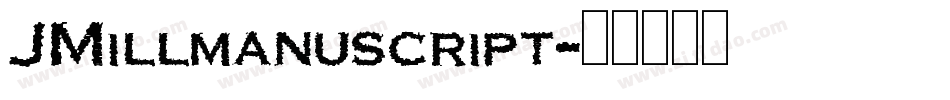 JMillmanuscript字体转换