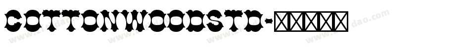 CottonwoodStd字体转换
