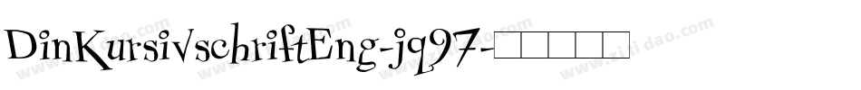 DinKursivschriftEng-jq97字体转换