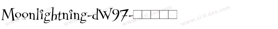 Moonlightning-dW97字体转换
