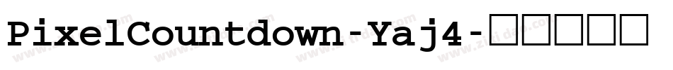 PixelCountdown-Yaj4字体转换