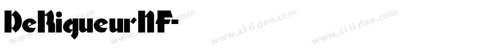 DeRigueurNF字体转换