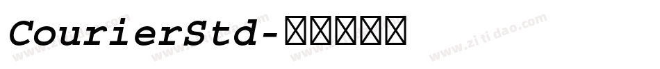 CourierStd字体转换
